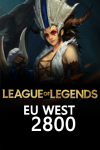 League of Legends Eu West 2800 Riot Points