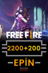 Free Fire 2200 + 220 Elmas