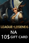 League Of Legends NA 10$ Gift Card