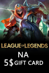 League Of Legends NA 5$ Gift Card