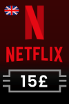 Netflix Gift Card 15 GBP UK