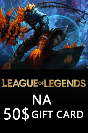 League Of Legends NA 50$ Gift Card